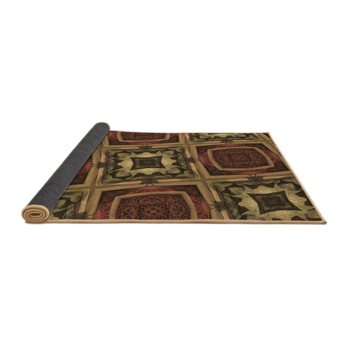 Thickness of Patterned Light Brown Rug, pat2534brn