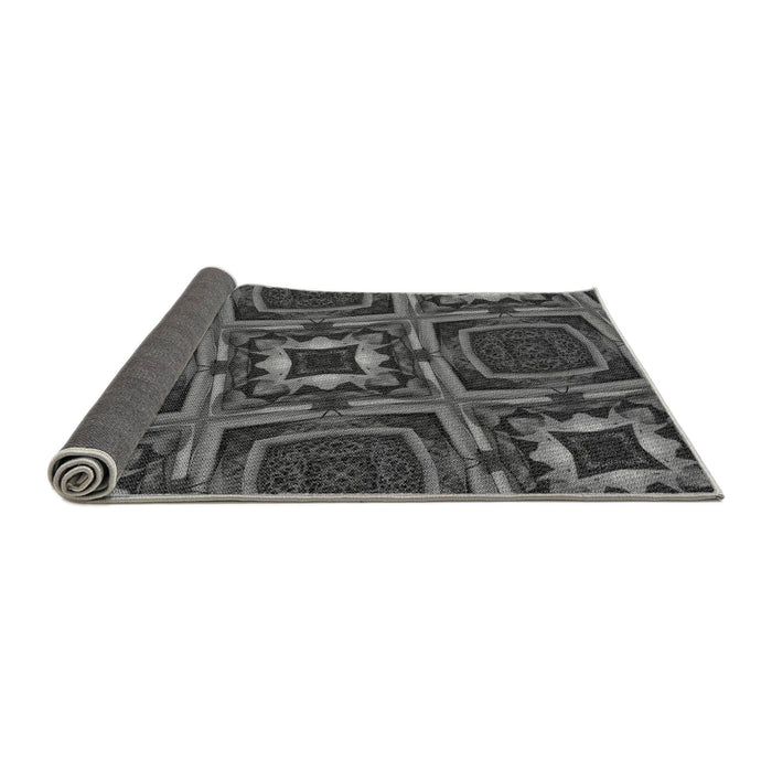 Thickness of Patterned Gray Rug, pat2534gry