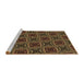 Sideview of Machine Washable Transitional Light Brown Rug, wshpat2535brn