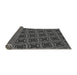 Thickness of Patterned Charcoal Black Rug, pat2535gry