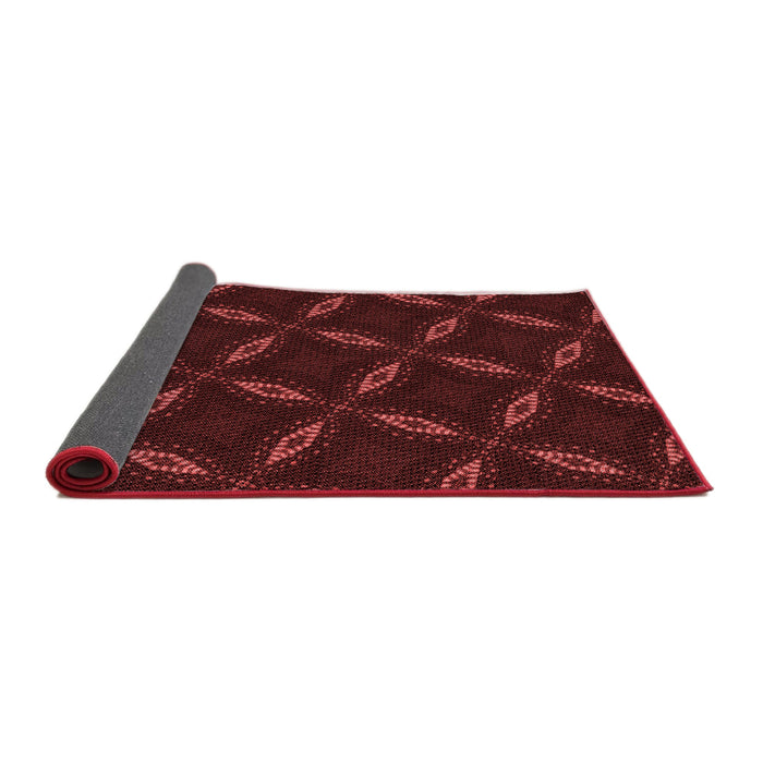 Thickness of Patterned Fire Brick Red Rug, pat2537rd
