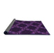 Thickness of Patterned Deep Purple Rug, pat2538pur