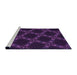 Sideview of Machine Washable Transitional Deep Purple Rug, wshpat2538pur