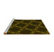 Sideview of Machine Washable Transitional Dark Bronze Brown Rug, wshpat2538yw