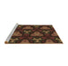 Sideview of Machine Washable Transitional Light Brown Rug, wshpat2539brn