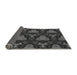 Thickness of Patterned Charcoal Black Rug, pat2539gry