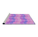 Sideview of Machine Washable Transitional Violet Purple Rug, wshpat254pur