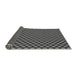 Thickness of Patterned Charcoal Black Rug, pat2541gry