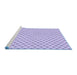 Sideview of Machine Washable Transitional Purple Rug, wshpat2542blu