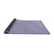 Thickness of Patterned Purple Mimosa Purple Rug, pat2543blu