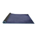 Thickness of Patterned Medium Slate Blue Rug, pat2547blu