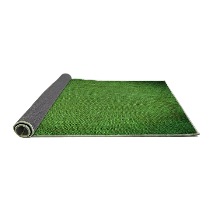 Thickness of Patterned Deep Emerald Green Rug, pat2547grn