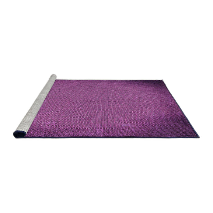 Sideview of Machine Washable Transitional Dark Magenta Purple Rug, wshpat2547pur