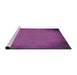 Sideview of Machine Washable Transitional Dark Magenta Purple Rug, wshpat2547pur