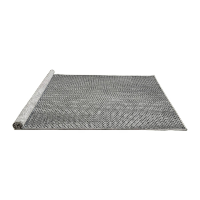 Sideview of Machine Washable Transitional Cloud Gray Rug, wshpat2549gry