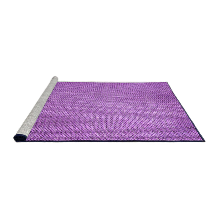 Sideview of Machine Washable Transitional Violet Purple Rug, wshpat2549pur