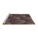 Sideview of Machine Washable Transitional Puce Purple Rug, wshpat255brn