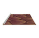 Sideview of Machine Washable Transitional Chestnut Red Rug, wshpat255org