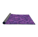 Thickness of Patterned Purple Rug, pat2550pur