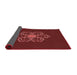 Thickness of Patterned Red Rug, pat2553rd