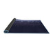 Thickness of Patterned Night Blue Rug, pat2554blu