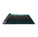 Thickness of Patterned Midnight Gray Rug, pat2554lblu