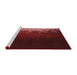 Sideview of Machine Washable Transitional Maroon Red Rug, wshpat2554rd