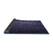 Thickness of Patterned Night Blue Rug, pat2555blu