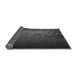 Thickness of Patterned Charcoal Black Rug, pat2555gry