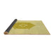 Thickness of Patterned Sun Yellow Rug, pat2558yw