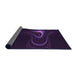 Thickness of Patterned Purple Rug, pat256pur