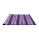 Sideview of Machine Washable Transitional Violet Purple Rug, wshpat2560pur