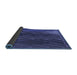 Thickness of Patterned Blue Rug, pat2564blu