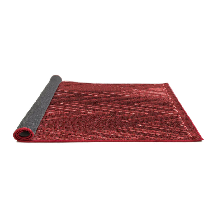 Thickness of Patterned Red Rug, pat2564rd