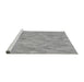 Sideview of Machine Washable Transitional Gray Rug, wshpat2565gry