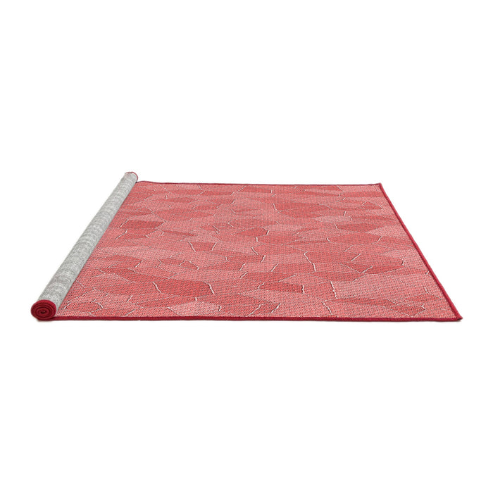 Sideview of Machine Washable Transitional Light Coral Pink Rug, wshpat2565rd