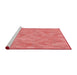 Sideview of Machine Washable Transitional Light Coral Pink Rug, wshpat2565rd