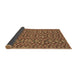 Thickness of Patterned Caramel Brown Rug, pat2566brn