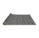 Thickness of Patterned Dark Gray Rug, pat2566gry
