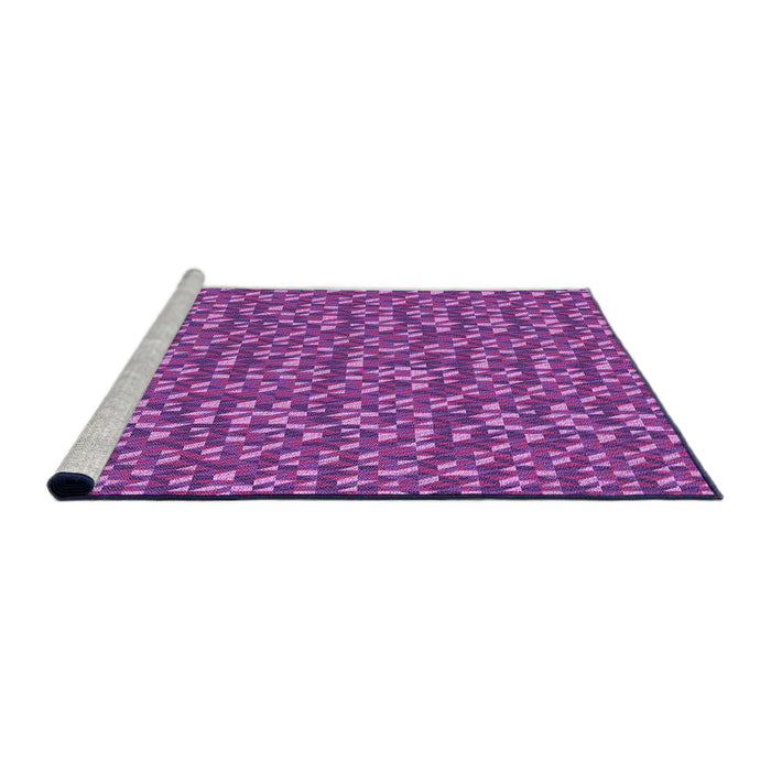 Sideview of Machine Washable Transitional Purple Rug, wshpat2566pur