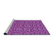 Sideview of Machine Washable Transitional Purple Rug, wshpat2566pur