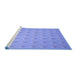 Sideview of Machine Washable Transitional Light Slate Blue Rug, wshpat2568blu