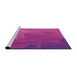 Sideview of Machine Washable Transitional Deep Pink Rug, wshpat2569pur