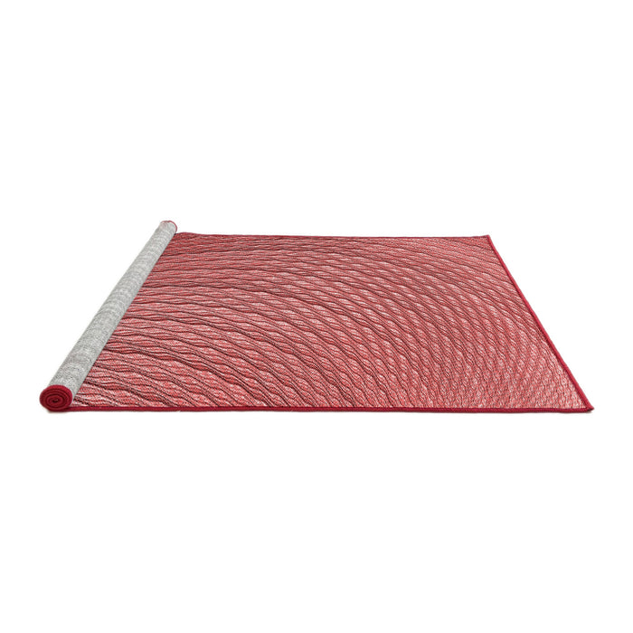 Sideview of Machine Washable Transitional Light Coral Pink Rug, wshpat257rd