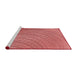 Sideview of Machine Washable Transitional Light Coral Pink Rug, wshpat257rd