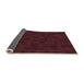 Thickness of Patterned Brown Red Rug, pat2571org