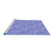 Sideview of Machine Washable Transitional Purple Mimosa Purple Rug, wshpat2574blu