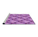 Sideview of Machine Washable Transitional Violet Purple Rug, wshpat2575pur