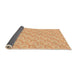 Thickness of Patterned Orange Rug, pat2576org