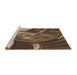 Sideview of Machine Washable Transitional Peru Brown Rug, wshpat258brn